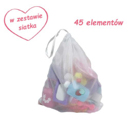 A large set of accessories for a baby doll - 45 elements - JC Toys 81106