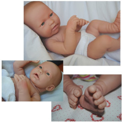 Realistic Baby Doll - Girl - All vinyl - JC Toys 18111