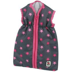Sleeping bag for a doll with pink stars - Bayer Chic 792 82