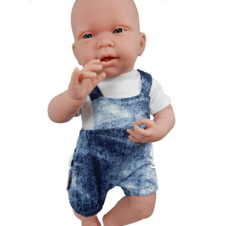 Overalls for a doll - Blue, blouse included