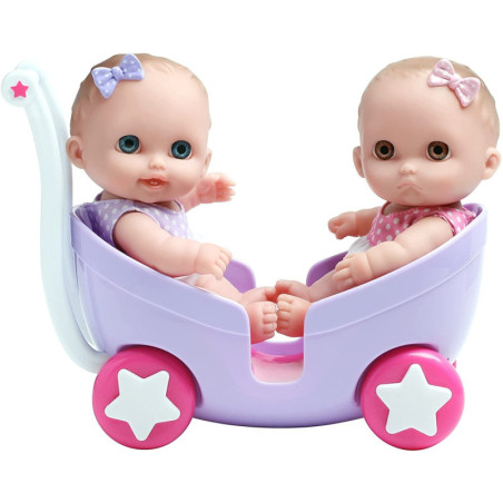 Lil' Cutesies dolls - 21 cm - Twins Stroller - Berenguer 16982