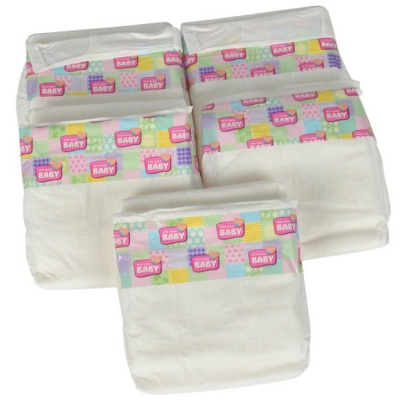 Diapers for baby dolls - 5 Pampers