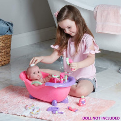 Duża wanienka dla lalki wraz z akcesoriami, prysznic naprawdę działa - JC Toys (Berenguer)