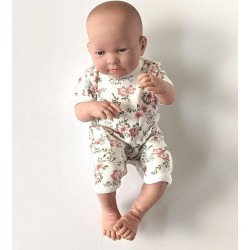 Rampers, clothes for a 42 cm baby doll - florets
