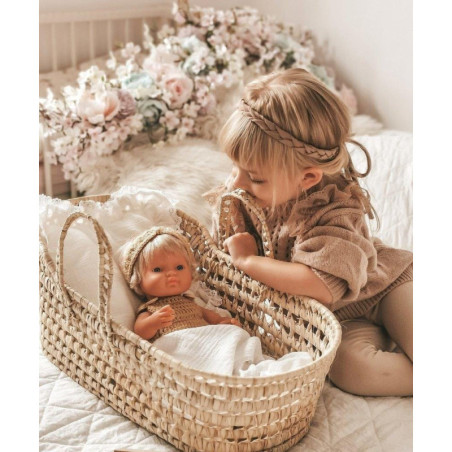 A large Moses basket for a doll or a teddy bear - up to 45 cm