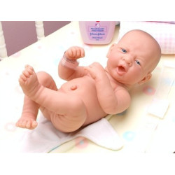 JC Toys 18505 - La Newborn Real Girl in Pink Diapers 36cm