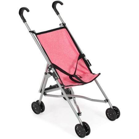Wózek dla lalek parasolka - Różowy, Bayer Chic 600 57