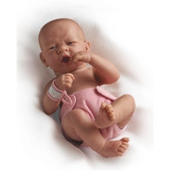 Lalka Bobas ziewający noworodek - dziewczynka