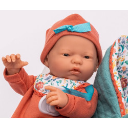 Berenguer 18456 - Little baby doll, girl, Spanish, Real Girl 24 cm