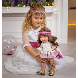 Elegant girl doll and a girl - Chloe - Berenguer 32001