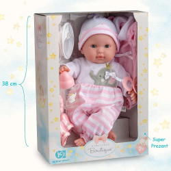 NONI Soft Body Baby Doll - Pink 10 Piece Gift Set