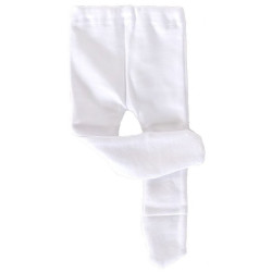 White tights for dolls, size 43 - 48 cm