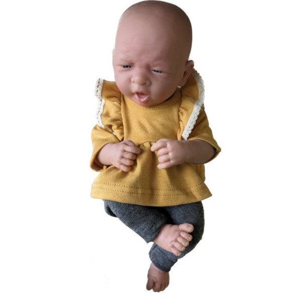 Mustard set for a medium-sized baby doll