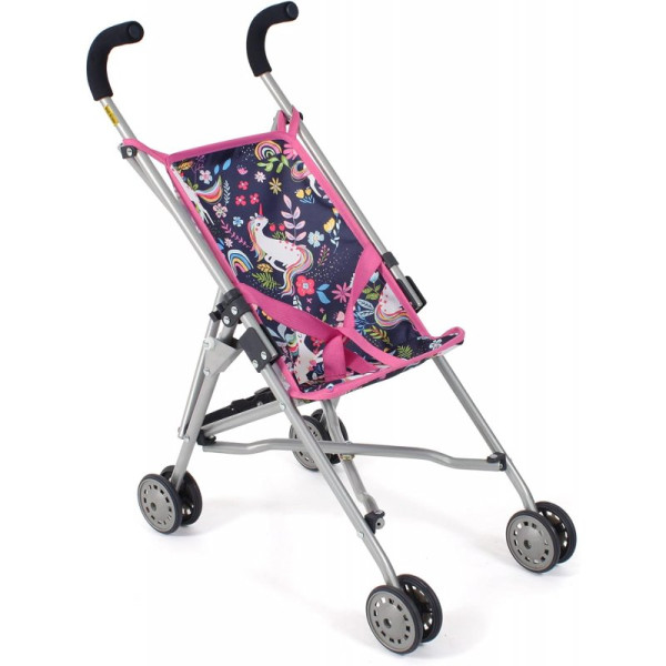 Umbrella stroller for dolls, unicorns - Bayer Chic 601 43