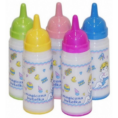 Bottle with Milk for Baby Dolls