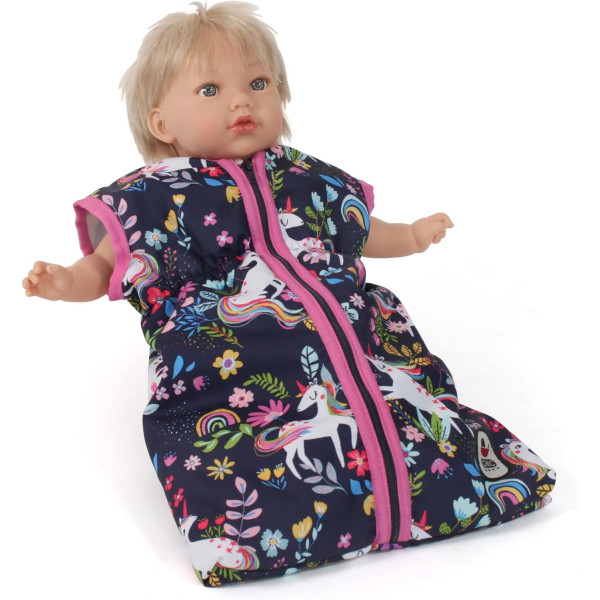 Sleeping bag for baby dolls, unicorns, Bayer Chic 792 43