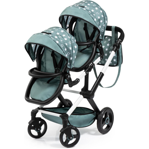 Double doll stroller, for twin dolls, Xeo Twin - Bayer Design 26758AA