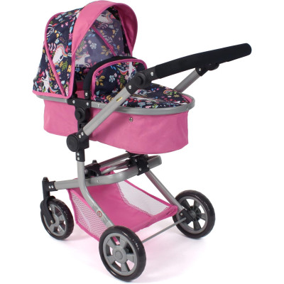 MIKA combi doll stroller, Unicorns Navy, Bayer Chic 595 43