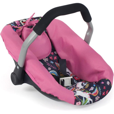 Car seat for a doll - Navy Pink, Unicorns, Bayer Chic 708-43