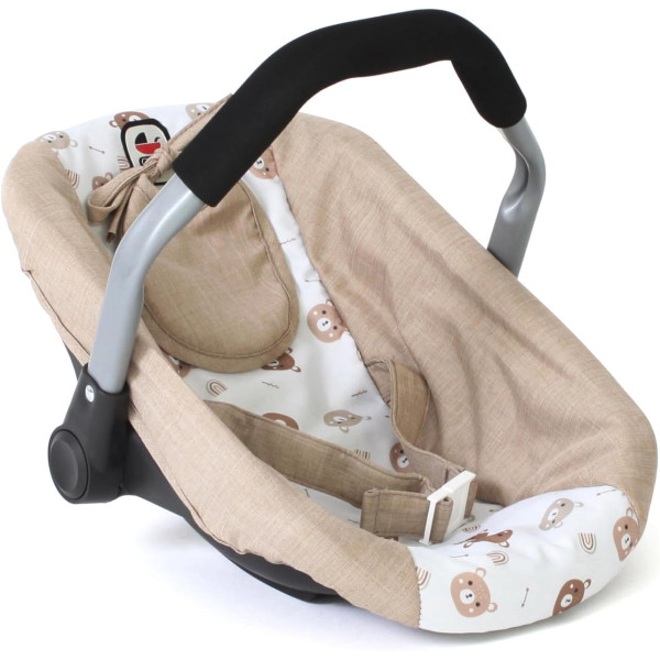 Doll Car Seat for Baby Dolls, Doll Carrier - Bear - Bayer Chic 708-63