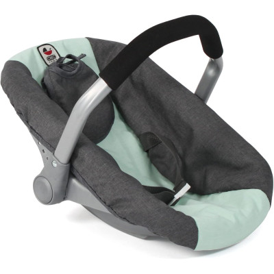 Doll Car Seat for Baby Dolls, Dark Grey, Mint - Bayer Chic 708 67