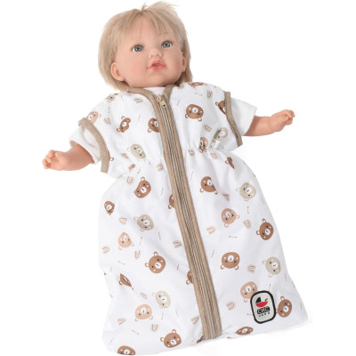 Doll sleeping bag, beige, bears - Bayer Chic 792 63