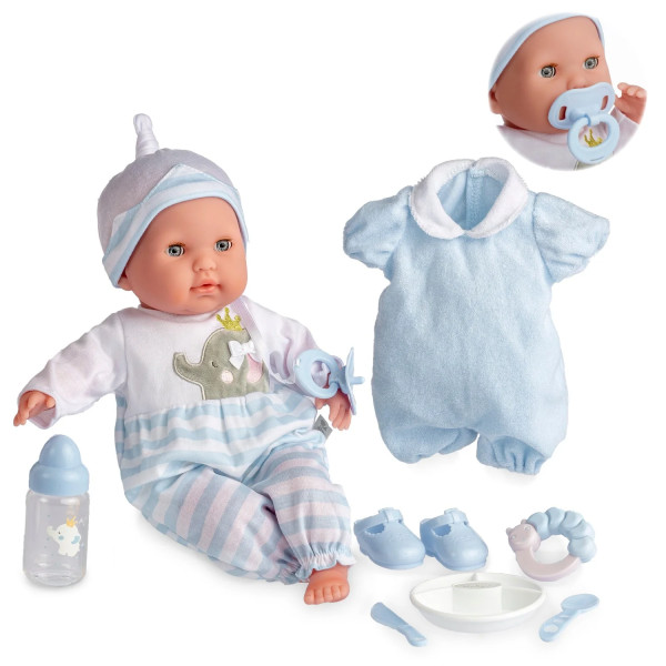 Realistic soft body Baby Doll Open/Close Eyes 10 pcs set - Berenguer 30044