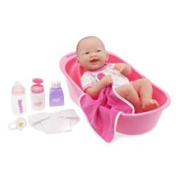 JC Toys 18570 - Baby Doll with Deluxe Bath Time Fun Set