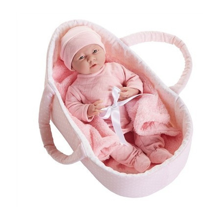 La Newborn doll - Deluxe Fabric Basket Gift Set - 39 cm