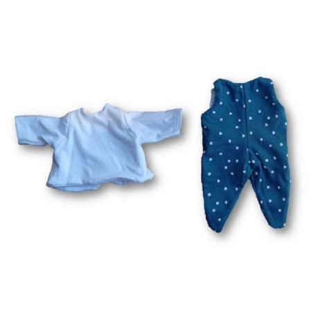 Śpioszki niebieskie - ubranko dla lalki rozmiar XL