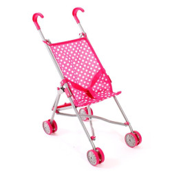 Small Doll's Pram Mini Buggy Roma - Pink - Bayer Chic 60011