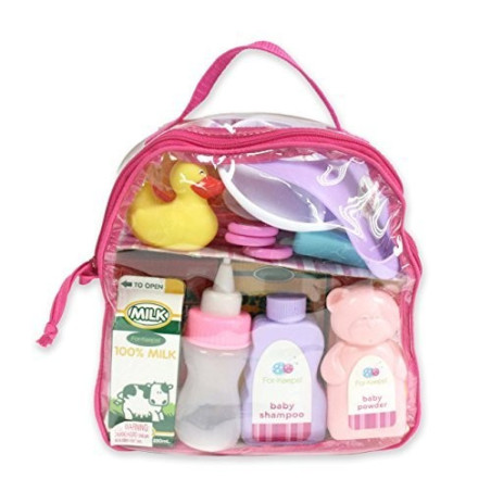 Accessory Back Pack for Dolls 20 Piece - JC Toys