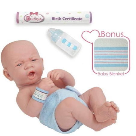 Baby Doll Real Boy - La Newborn 36 cm - in Blue