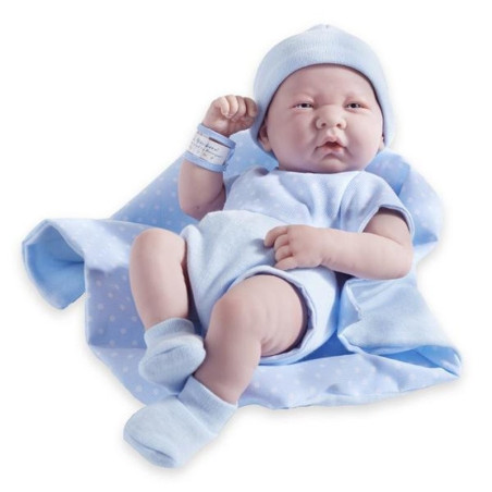 La Newborn Doll in blue outfit - boy 18540