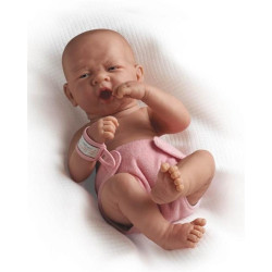 La Newborn Real Girl in Pink Diapers 36cm - Berenguer 18505