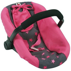 Dolls Car Seat, Dolls, Stars pink - Bayer Chic 708 82