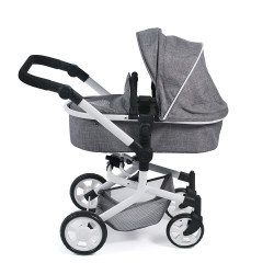 Doll stroller up to 52 cm - Gray - MIKA Kombi - Bayer Chic 595 76