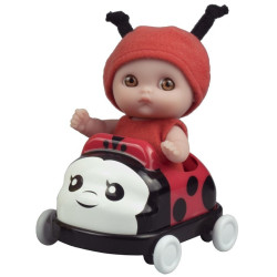 Little doll in the car - Ladybug - Mini Lil' Cutesies