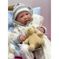 Realistic Baby Doll Boy Nino - 43 cm