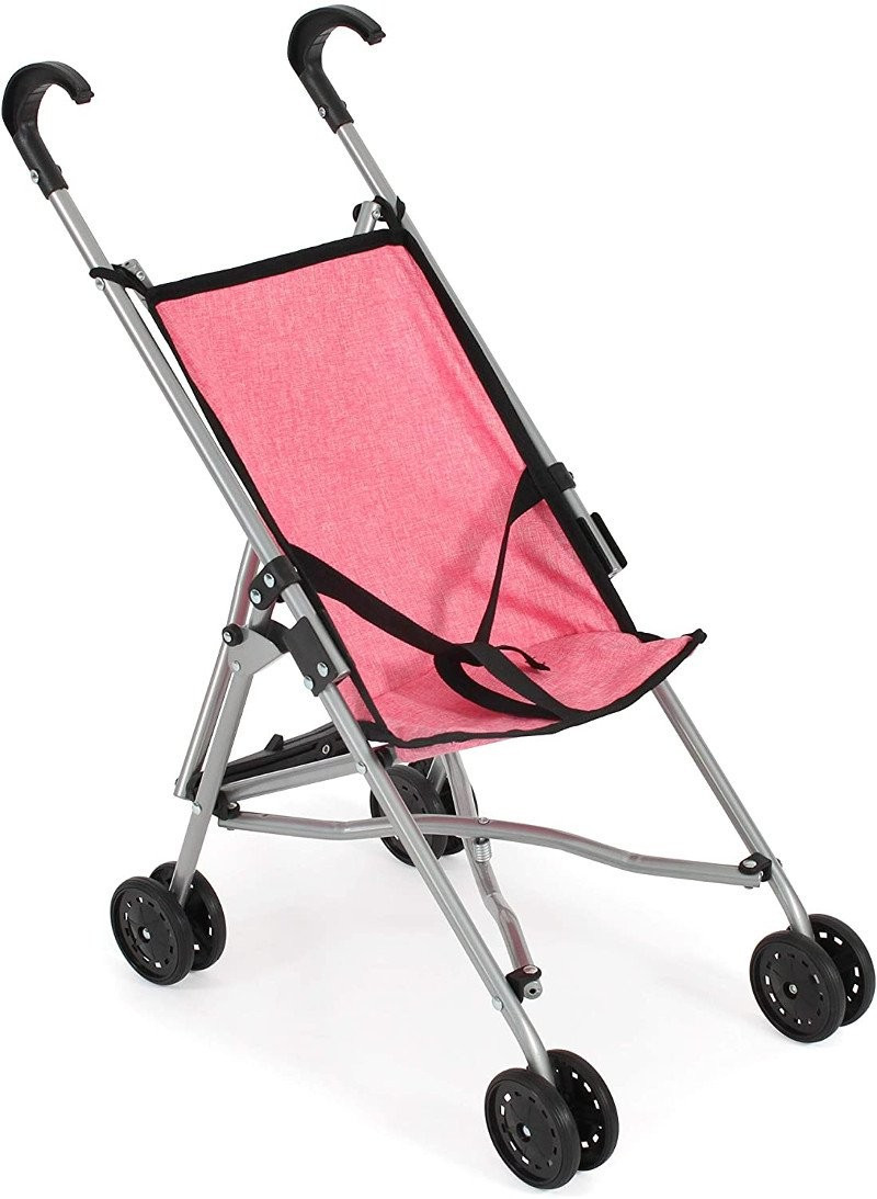 Wózek dla lalek parasolka, Różowy, Bayer Chic 600 57