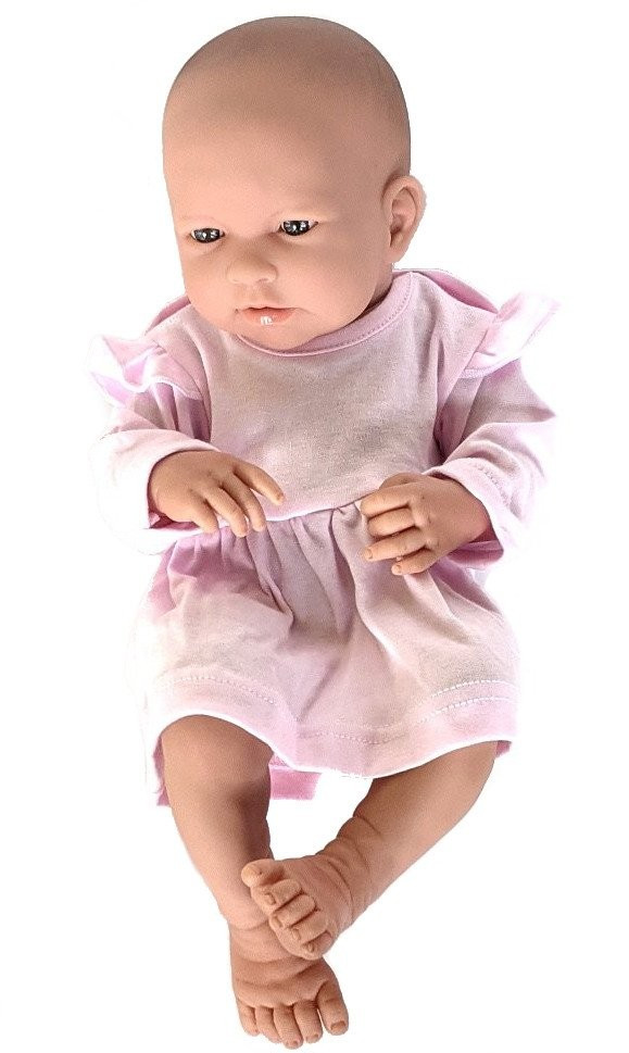 Jasnoróżowa sukienka dla lalki typu baby born, lalki  42 - 46 cm