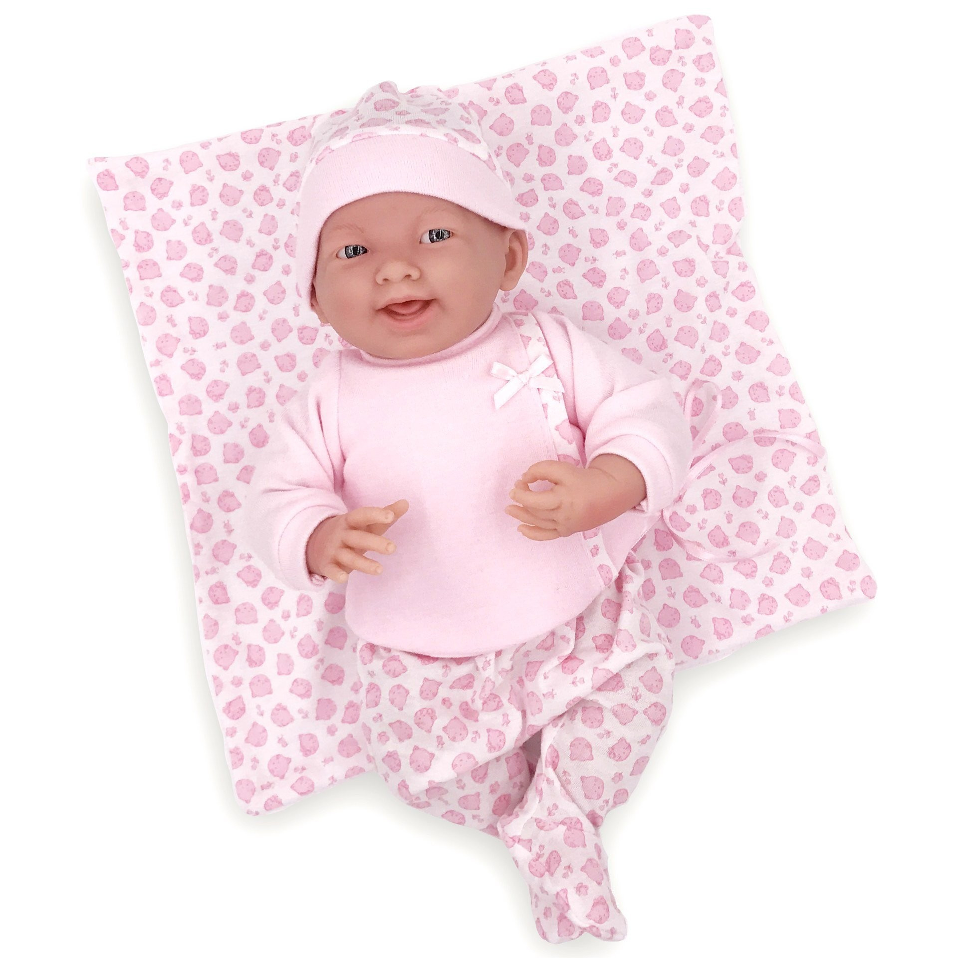 Lalka Bobas w różowej piżamce - hiszpańska! - Berenguer 18788