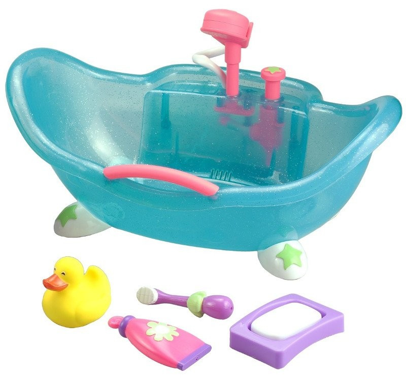 Wanienka dla małej lalki z akcesoriami i prysznicem - JC Toys