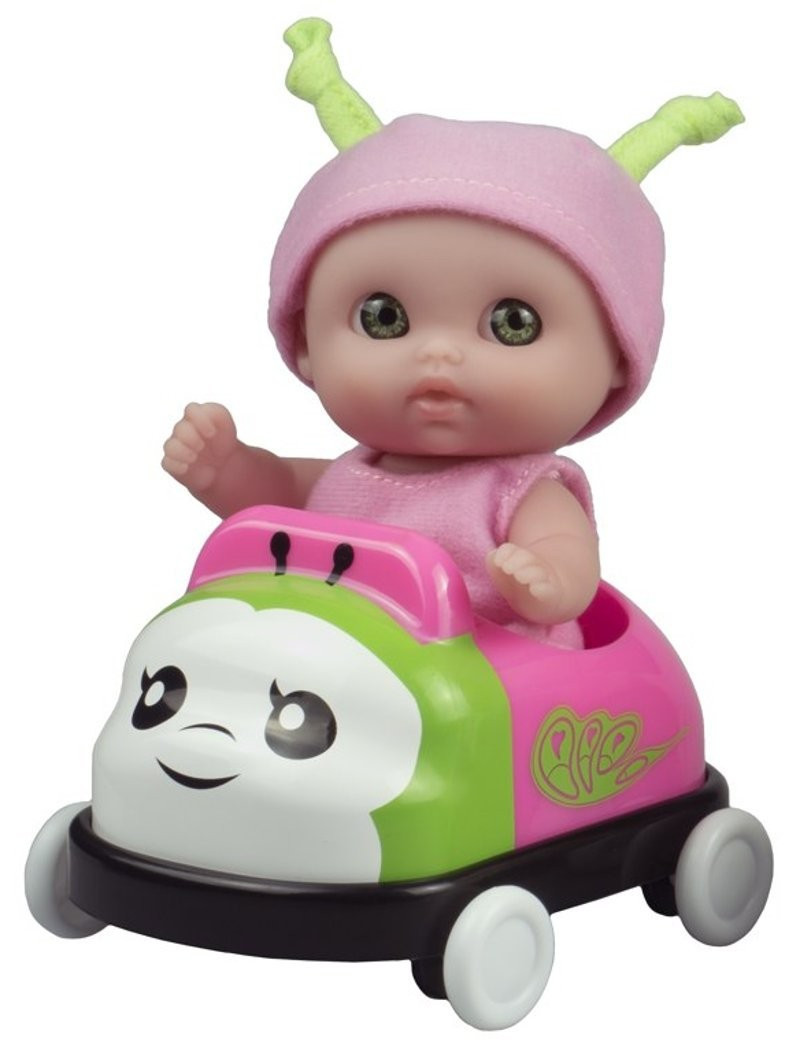 Mała laleczka Lil' Cutesies w różowym autku - JC Toys 16926