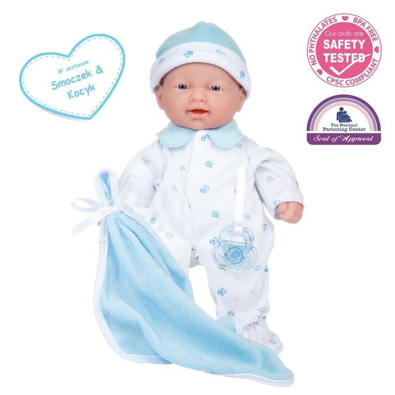 Pierwsza lalka bobas - La Baby - dla rocznej dziewczynki - JC Toys 13111